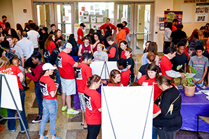 Local students got a closer look at nanotechnology and the College of Engineering during NanoDays on April 20.