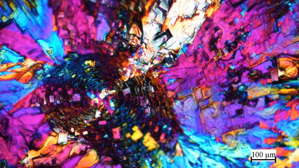 Rich Spontak's “The Fingerprint of Molecules” won first place for faculty in the microscopy category.