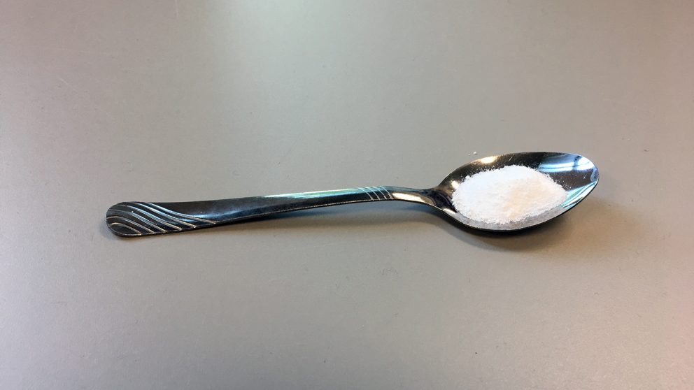 Spoon with sucralose