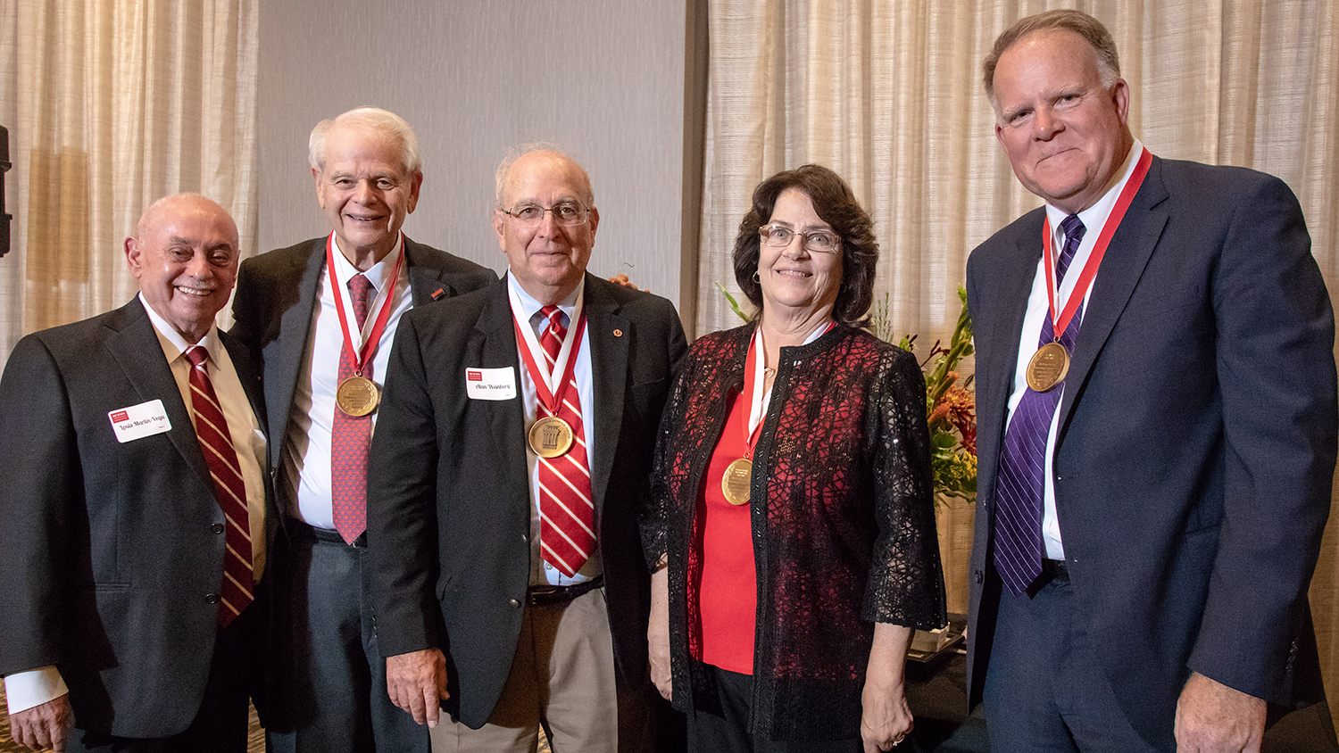 The College of Engineering at North Carolina State University bestowed the Distinguished Engineering Alumnus award on Suzanne Gordon, Peter Lehrer, Gil West, and Alan Weinberg.