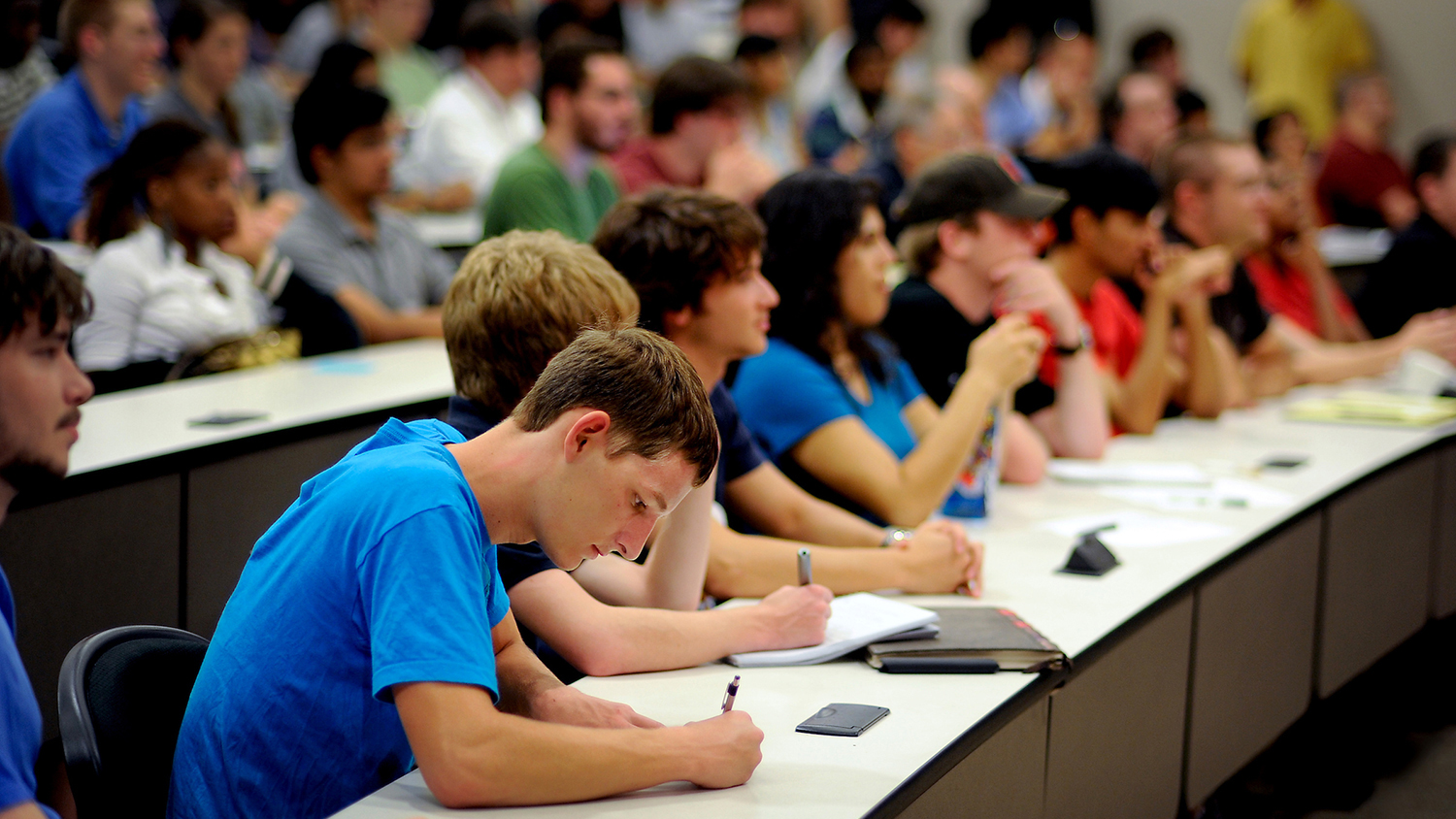 Computer science students in the classroom