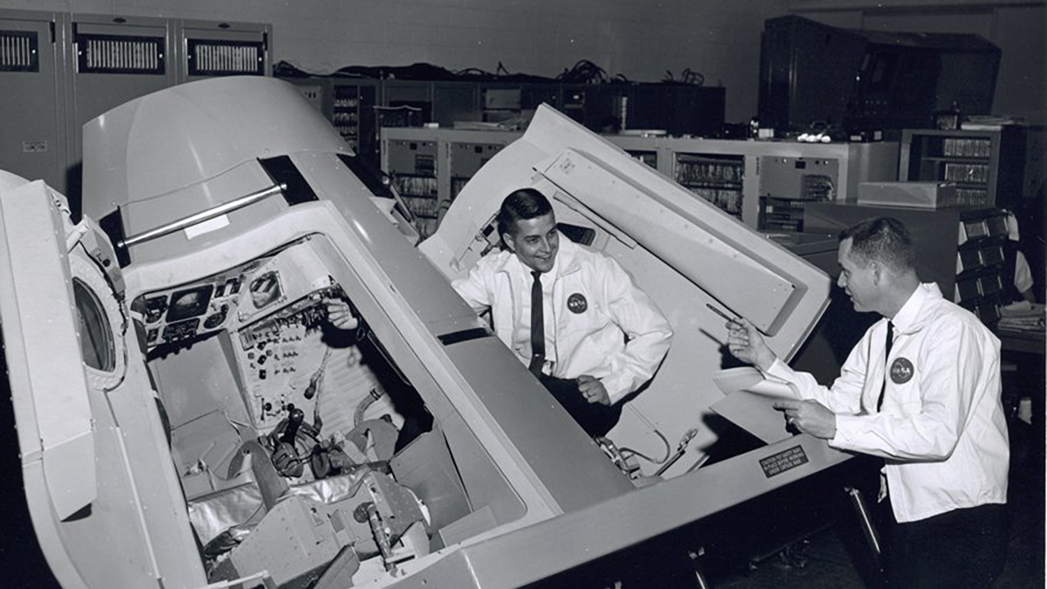 Gemini trainer Jim Prim and George Prude