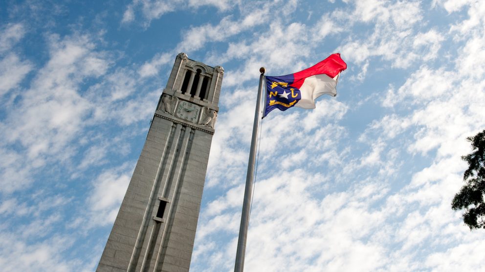 Belltower and NC Flag