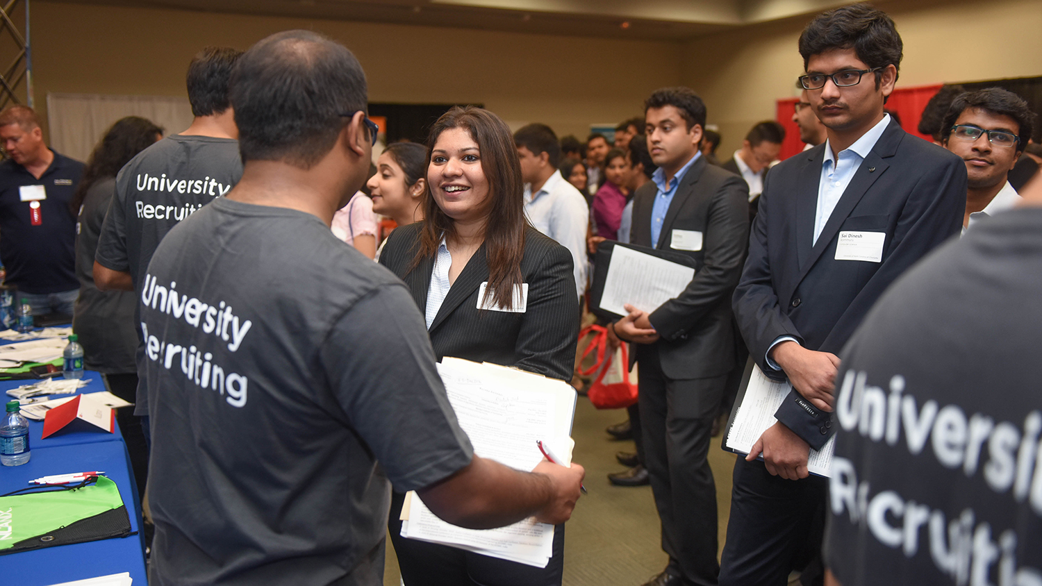 Image of company and student participants at the Engineering Career Fair