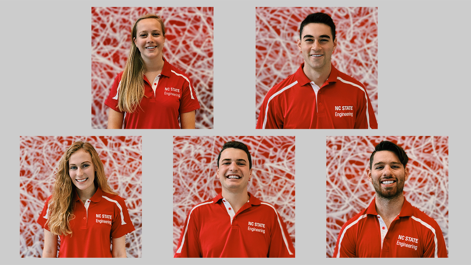 The five team members are (clockwise): Silvana Alfieri, a senior double-majoring in environmental engineering and environmental policy; Kevin Duke, a junior majoring in civil engineering; Rachel Figard, a junior majoring in industrial and systems engineering; Grant Jordan, a senior majoring in industrial and systems engineering; and Pippin Payne, a senior double-majoring in mechanical engineering and religious studies.