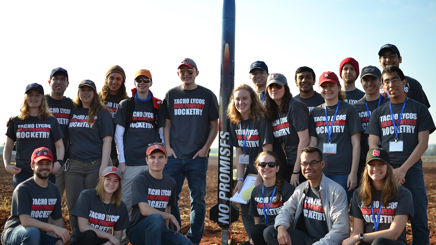 high-powdered rocketry club pre-launch team