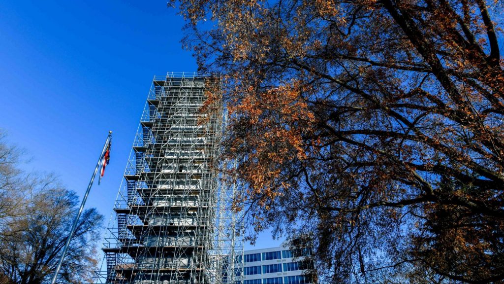 bell tower scaffolding