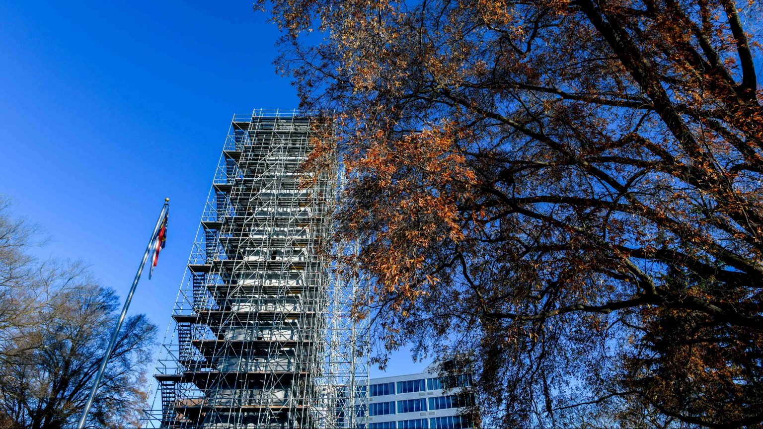 bell tower scaffolding