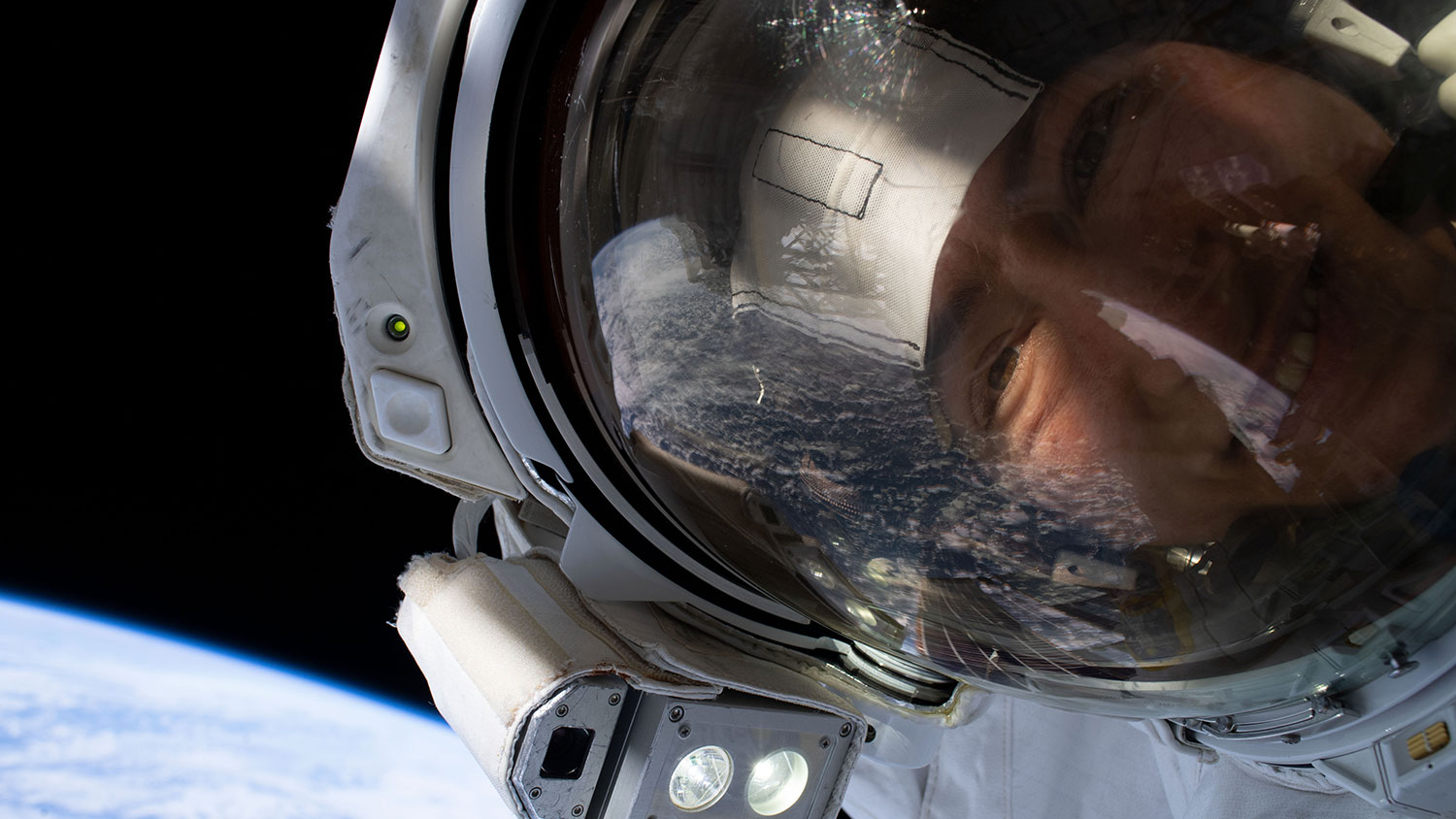 Astronaut Christina Koch in space