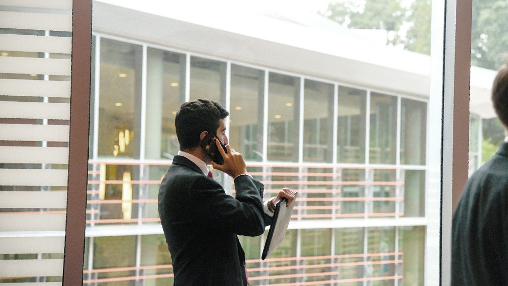 man on phone