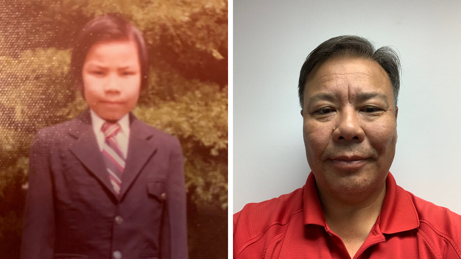 A young Son Nguyen (left) and today (right)