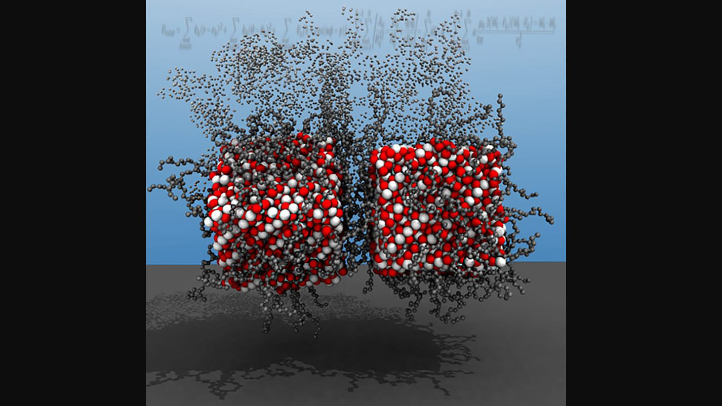 Artist conceptual illustration of nanoparticles.