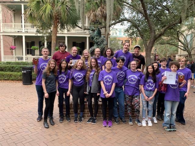 Perry with Nesbitt Discovery Academy classmates.