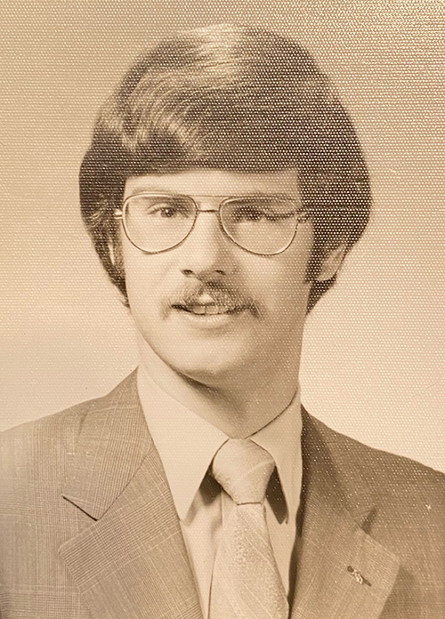Alex Burkart photo from his time as a student at NC State University in the 1970s.