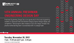 2012 Freshman Engineering Design Day Postcard