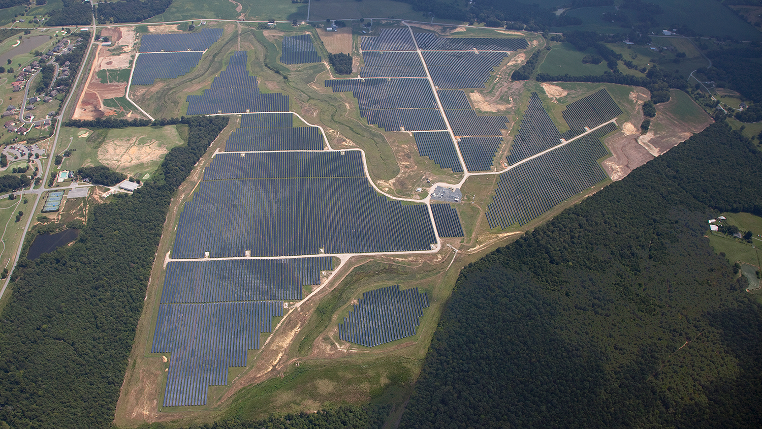 Solar farm in Monroe, N.C., built by Strata Solar